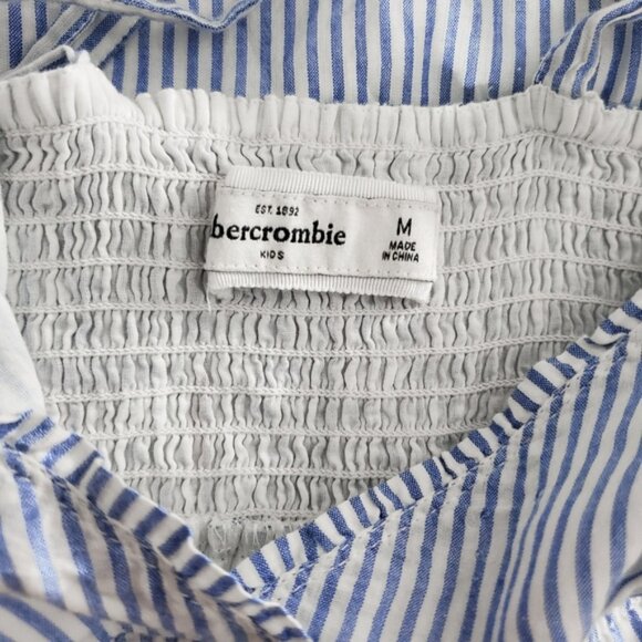 Vintage Abercrombie Kids- Pinstripe Criss Cross Smock Top/Dress - Picture 10 of 13